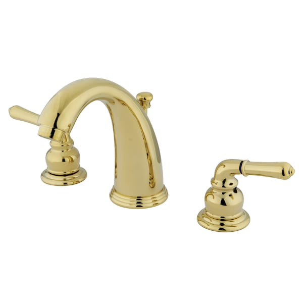 Widespread Bathroom Faucet, Polished Brass